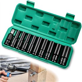Lot de 11 douilles à percussion 1/2"