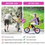 PORFOYO Barre de traction pour vélo - Barre de poussée réglable - Aide à l'apprentissage - Barre de vélo pour barre d'appui de v