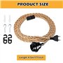 5 m - Douille E27 avec interrupteurs - Lampe suspend