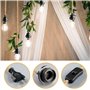 Lot de 2 douilles de lampe vintage en corde de chanvre - Câble de lampe - 4,5 m - Douille E27 avec interrupteurs - Lampe suspend