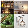 Douille de lampe E27 avec câble de lampe vintage, douille E27 avec câble de lampe de 6,8 m, corde de chanvre torsadée avec lampe