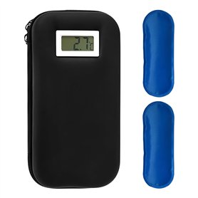 Sac isotherme à insuline avec 2 blocs réfrigérants TSA réutilisables et portables avec affichage de la température
