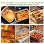 PORFOYO 30pcs Barquette Aluminium avec Couvercle, Barquette Alimentaire, Plat Aluminium Barquettes en Aluminium Barquette pour L