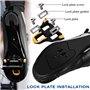 Porfoyo Pédales De Vélo De Route, Pédales À Clic pour Vélo De Route, Pédale Automatiques De Vélo SPD-SL Crampons avec Crampons p