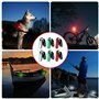 PORFOYO 6pcs Feux De Navigation Pour Bateau, Feux Navigation Bateau, Lampes De Navigation À Led Lumières Poupe Bateau Lumières L