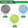 Lot de 18 Tampons de Nettoyage de Rechange en Microfibre pour Serpillière Microfibre Ronde 16 cm, pour Vadrouille éLectrique san