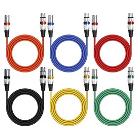 6 Pack Cable XLR