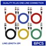 Câble Microphone XLR Male Femelle Symétrique DMX Plug Audio Connector 3 Pin Pour Les Enregistrement Studio (2M
