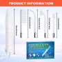 raffermissement de la peau portable à haute fréquence avec 4 tubes néon différents