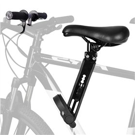Siège de vélo avant pour enfant - Siège de vélo avant - Portable - Avec guidon et pédale - Siège de vélo amovible pour enfants