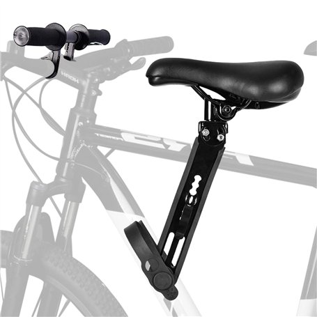Siège de vélo avant pour enfant - Siège de vélo avant - Portable - Avec guidon et pédale - Siège de vélo amovible pour enfants