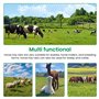 Lot de 2 Filet À Foin, Filet a Foin Chevaux, Filet a Foin pour Chevaux Maille 3 x 3 cm, Sac à Foin Cheval, Filet à Foin Portable