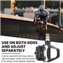 Pedale VTT, Pédale VTT Plate-Forme Plate Compatible avec SPD, Pedale Velo Route, Cales de Pédale De Vélo, avec Crampons Et Matér