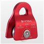 ANCLLO Poulie mobile polyvalente ultra-compacte Rouge