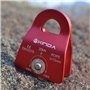 ANCLLO Poulie mobile polyvalente ultra-compacte Rouge