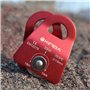 ANCLLO Poulie mobile polyvalente ultra-compacte Rouge
