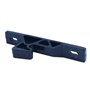 ANCLLO C3-803 Series Loquet de préhension passivé en plastique avec ressort bleu, traction 13N, noir