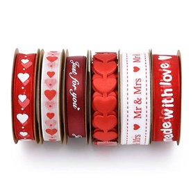 ANCLLO Lot de 6 Rouleaux de Ruban en Sati