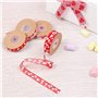 Rouleaux de Ruban de Satin imprimé Gros Grain pour décoration de Mariage