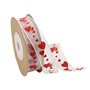 ANCLLO Lot de 6 Rouleaux de Ruban en Sati,Rouleaux de Ruban de Satin imprimé Gros Grain pour décoration de Mariage, Saint-Valent