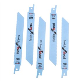 ENET 5pcs S922BF 150mm Lames de Scie Sabre Alternatif a vu Lames de Coupe métal pour Bosch