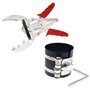 ENET Compresseur à Anneau de Piston Type à cliquet Clamp Piston Rings Cars 50mm - 100mm Anneau à Piston Remover