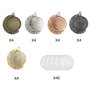 DUGYIRS 60 Pièces Pendentif Double Face Rotation Lunaire Kit de Plateau-20 Pièces Réglage Cabochon Double Face 25mm et 40 Pièces