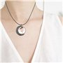 DUGYIRS 60 Pièces Pendentif Double Face Rotation Lunaire Kit de Plateau-20 Pièces Réglage Cabochon Double Face 25mm et 40 Pièces