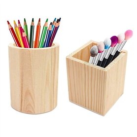 TTBDDM 2 Pièces Porte-Stylos En Bois