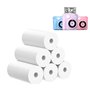 FUNKAM Lot de 6 Rouleaux de Papier D'Impression Thermique pour Appareil Photo Enfant