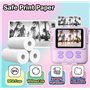 FUNKAM Lot de 6 Rouleaux de Papier D'Impression Thermique pour Appareil Photo Enfant, Papier Thermique Instantané pour Appareil 