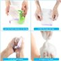 Sac à Savon, 8Pcs Pochette de Savon Nylon, Filet Savon Solide Douche avec 5Pcs Crochet Ventouse, Sachet de Savons avec Cordon po