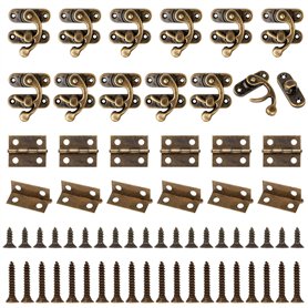 Chudian 40pcs Petit Vintage Loquet Et 70pcs Petites Charnières Pour Boite