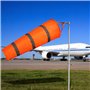 Dadabig 2pcs Manche à Vent Manche à air Manche à air avec Ceinture réfléchissante Orange avec 5 Pinces Doubles Pivotantes pour I