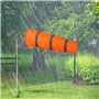 Dadabig 2pcs Manche à Vent Manche à air Manche à air avec Ceinture réfléchissante Orange avec 5 Pinces Doubles Pivotantes pour I