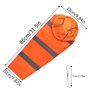 Dadabig 2pcs Manche à Vent Manche à air Manche à air avec Ceinture réfléchissante Orange avec 5 Pinces Doubles Pivotantes pour I