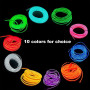 Balabaxer El Wire Bande lumineuse LED pour intérieur de voiture Bleu 3 m Fil néon 12 V avec protection fusible pour décoration i
