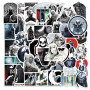 LYLSDSB Lot de 50 autocollants Moon Knight - En vinyle - Pour ordinateur portable