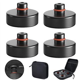 Tesla Model 3 Lot de 4 coussinets en caoutchouc pour cric de chariot de manutention et support universel en caoutchouc pour voit