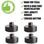 Tesla Model 3 Lot de 4 coussinets en caoutchouc pour cric de chariot de manutention et support universel en caoutchouc pour voit