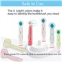 Gudemoore Lot de 16 Protege Brosse a Dent,Électrique Brosse à Dents Tête Housse,Portable Protection Brosse à Dents,pour Les Voya