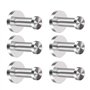 KINDPMA 6PCS Patère Murale Inox Crochets Porte Manteau Brossé Crochet Mural Peignoir Crochet Peignoir Serviette Patère Salle de