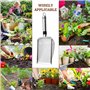 Lot de 4 tamis de jardin en acier inoxydable - Avec poignée - Ronds - Pour le jardinage, la terre, les pierres, le compost, le s