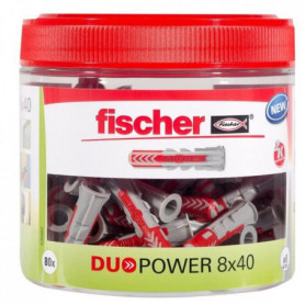 FISCHER - Cheville tous matériaux DuoPower 8x40 mm - RounBox de 80 pieces 24,99 €