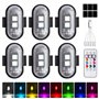 BORDEAG Lot de 6 lumières LED sans fil pour voiture