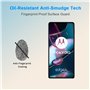HYGMOCC Conçu pour Motorola Edge 30 Pro/Moto Edge 30 Pro Protecteur d’écran Film de verre trempé 9H Dureté sans bulles (2 pièces