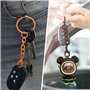 100 Pièces Porte Clef de 25mm,Anneau Porte Clé avec Chaîne avec Fermoir Mousqueton,Coloré Porte Cles,Attache Porte Clef Loisir C