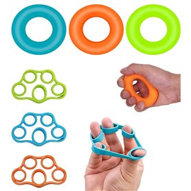 CHUANGOU 6 Pièces Main Musculation，Anneaux de préhension ，pour l'exercice de Préhension，pour Une Rééducation