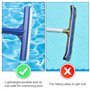 2 Pcs Tête de Brosse de Nettoyage de Piscine 25cm * 4.7cm Brosse de Piscine 10 Pouces Brosse de Paroi de Piscine en Plastique Tê
