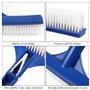 2 Pcs Tête de Brosse de Nettoyage de Piscine 25cm * 4.7cm Brosse de Piscine 10 Pouces Brosse de Paroi de Piscine en Plastique Tê